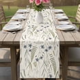 thumbnail image 4 of Beige Botanical Leaves Table Runner 72 Inches, Spring Farmhouse Floral Bed Runner Dresser Scarves Tabletop for Indoor Outdoor Parties/Ceremony/Banquet, 13" x 72", 4 of 9