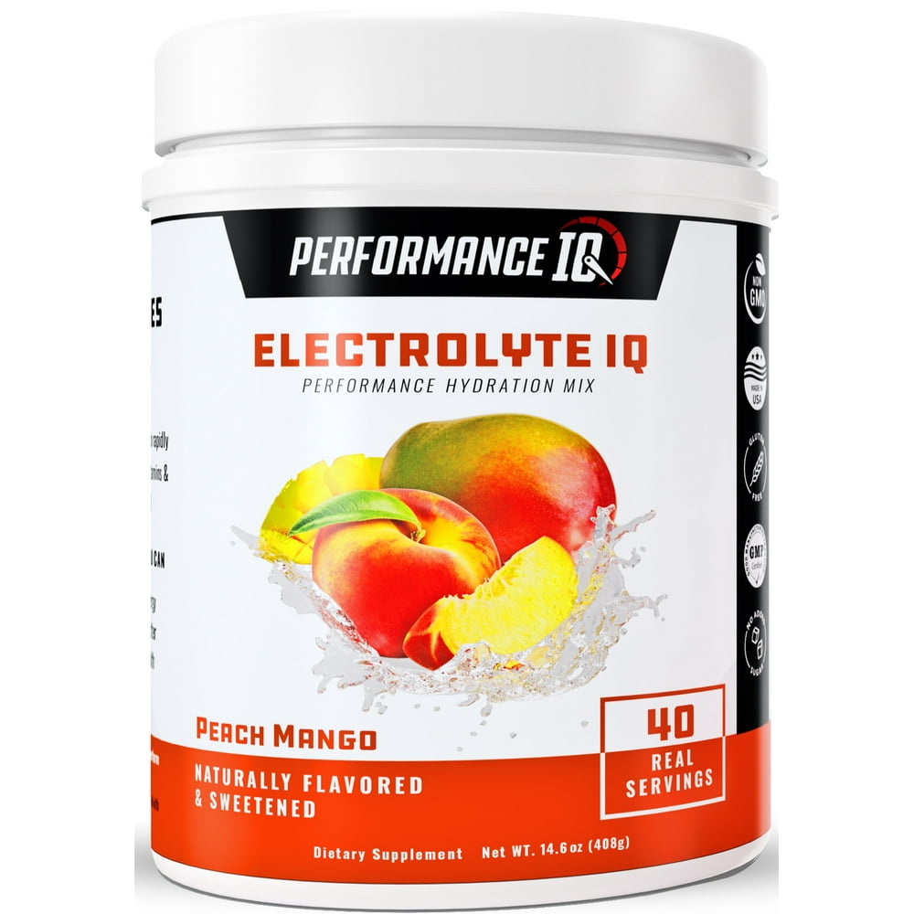 Performance IQ Complete Electrolyte Powder, Peach Mango