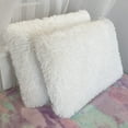 thumbnail image 4 of Memory Foam Fun Pillow Huggy Collection with Snuggle Cover, Standard/Queen, White, 2 Pack, 4 of 13