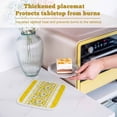 thumbnail image 6 of Yellow Daisy Pot Holders for Kitchen Heatproof Potholder, 4 Pack Farmhouse Floral Yellow Striped Hot Pads Multipurpose Oven Pads Cloth Potholders Trivet for Cooking and Baking, 6 of 8