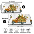 thumbnail image 3 of Kdxio Thanksgiving Truck Print Windshield Sun Shade,UV Rays and Sun Heat Protection,Sunshade for Car Windshield,Car Shade Front Windshield - Small, 3 of 6