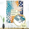 thumbnail image 3 of Designart "Azure and Lemon Vivid Abstract Whispers Art art" Abstract Oversized Wall Mirror - Modern Abstract Hallway Decorative Wall Mirrors - Multiple Color Options, 3 of 6