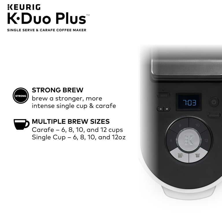 Keurig K-Duo Plus 5200 1-12 Cup Black Stainless Steel POD & Carafe Coffee  Maker