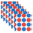 thumbnail image 4 of Iauyy Satin Napkins Set of 6- Red Blue Polka Dot- DIY Printing Decoration Cloth Napkin- Easy Care for Home/Party, 4 of 8