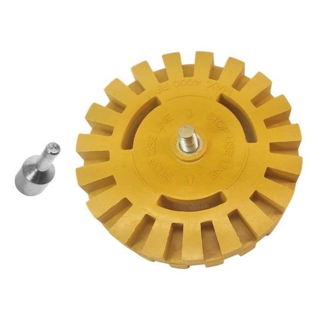 Decorative Objects 25mm Car Rubber Degumming Device Car Decal Adhesive Removal Wheel