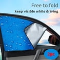 thumbnail image 3 of Side Window Sunshade Sun Shade for Car Window Double Thickness Auto Windshield Sunshades Curtain Universal Fit for Driver for Baby UV Protection 2 Pack, 3 of 8