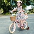 thumbnail image 3 of KORIMEFA Girl Bike for Toddlers and Kids Ages 3-6 Years Old, 12 Inch Kids Bike with Training Wheels & Basket, 12 in Girl Bicycle with Handbrake & Kickstand, 3 of 14