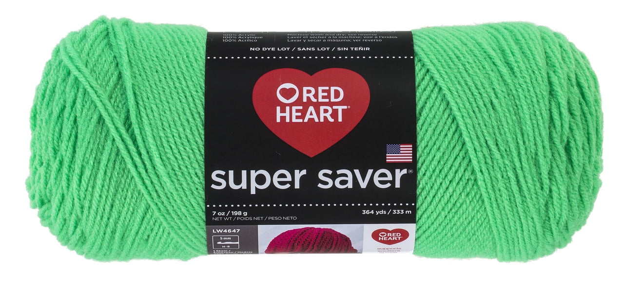 Red Heart Super Saver Glowworm Yarn, 364 Yd.