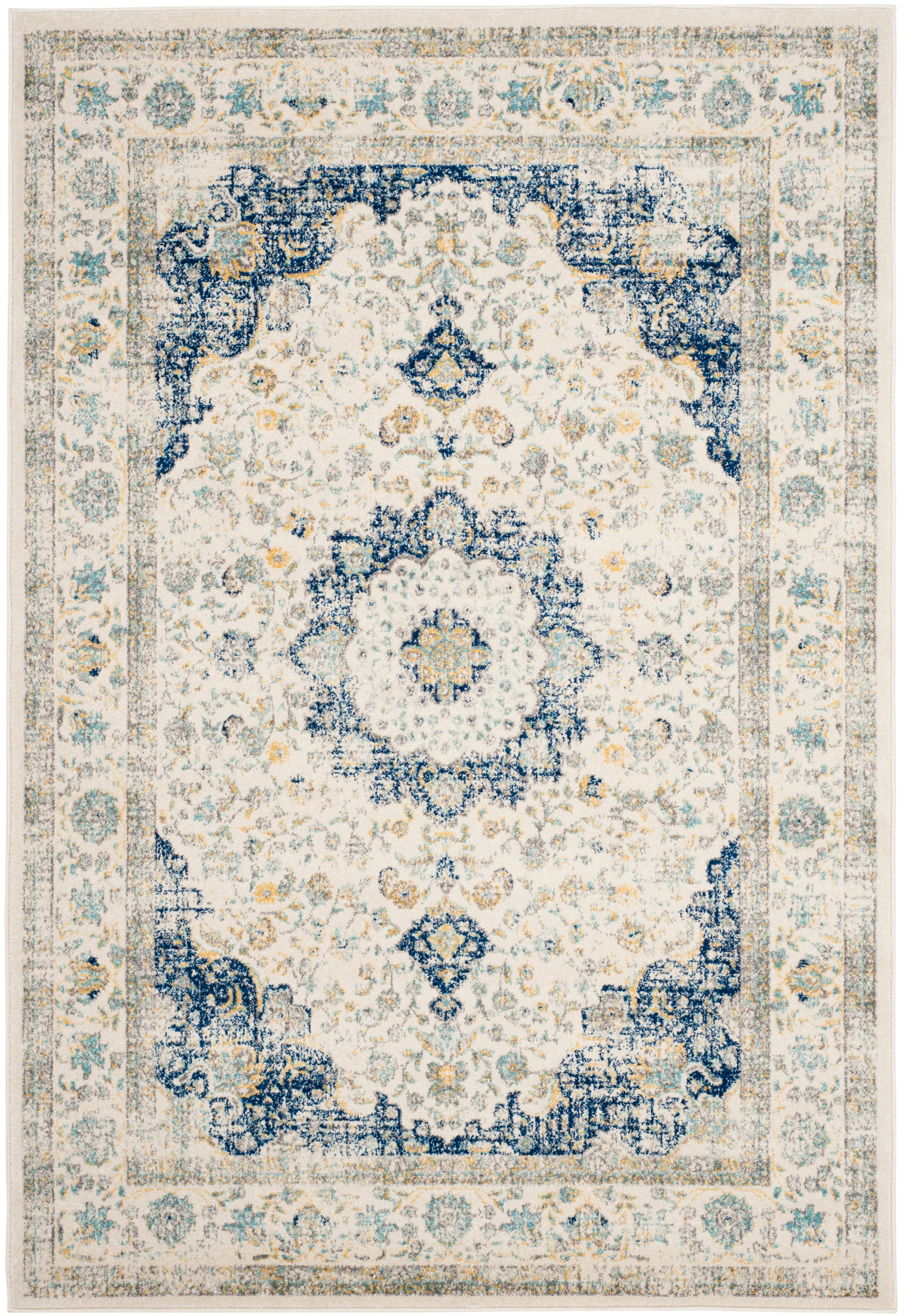 Abysse Caress Ivory Square Rug