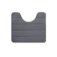 thumbnail image 2 of Memory Foam Toilet Bath Mat U-Shaped, Commode Contour Rug, Soft and Comfortable, Super Water Absorption, Non-Slip, Thick, Machine Wash and Easier to Dry for Bathroom, 16x20in -Dark Gray, 2 of 7
