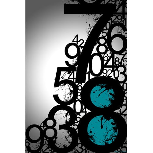 maxwell dickson countdown numbers graphic art on wrapped canvas countdown numbers