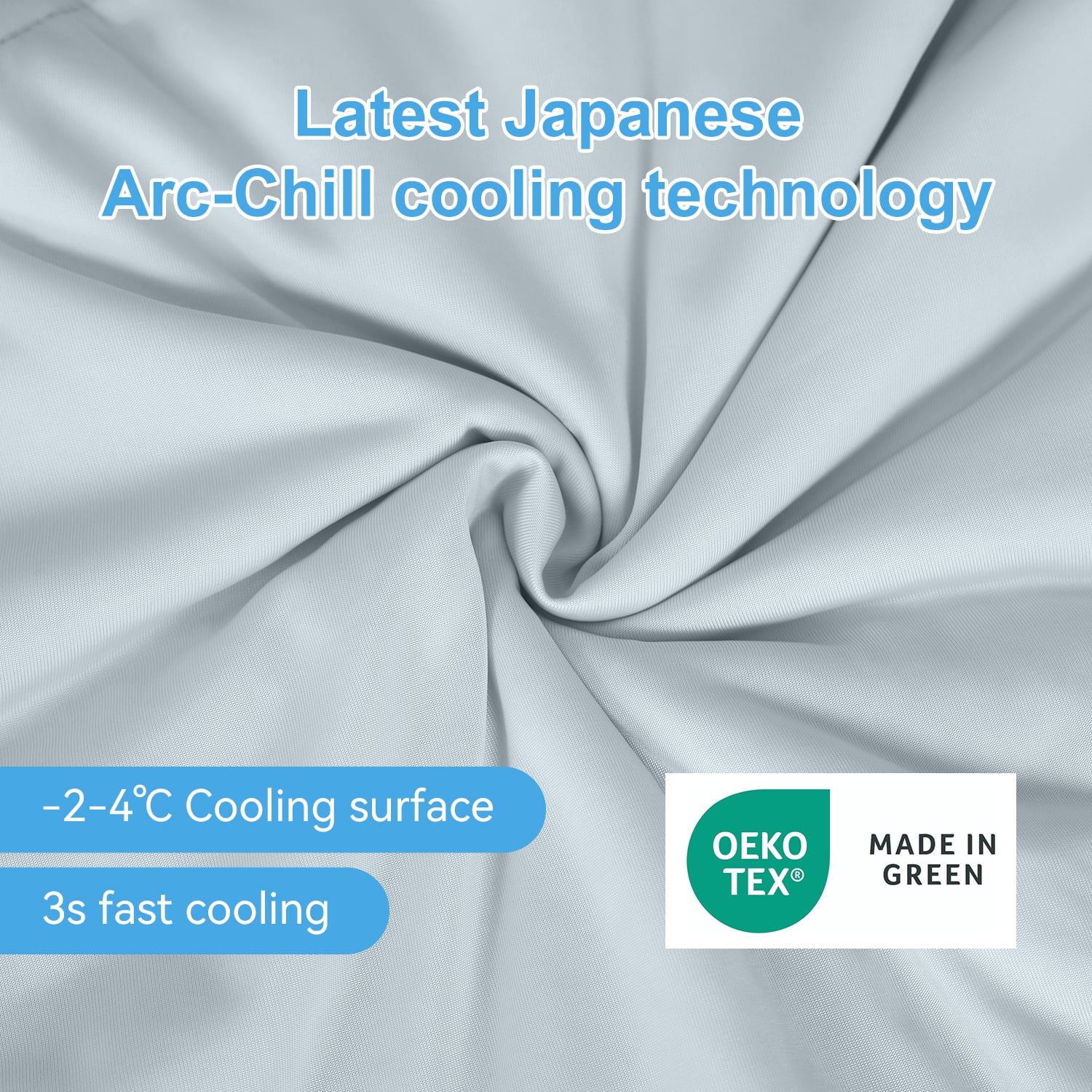 MH MYLUNE HOME Cooling Comforter for Hot Sleepers, Twin Size Double Side Arc-Chill Cold Tech Fabric Cooling Blanket Absorb Body Heat Upgrade Silk Smooth Lightweight Summer Comforter for Night Sweats