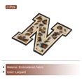 thumbnail image 3 of Uxcell Letras N Patches Leopardo Letras N Parches 6CM/2.36" Proceso de Adhesivo Termofusible para Reparación de Ropa 3PCS, 3 of 7