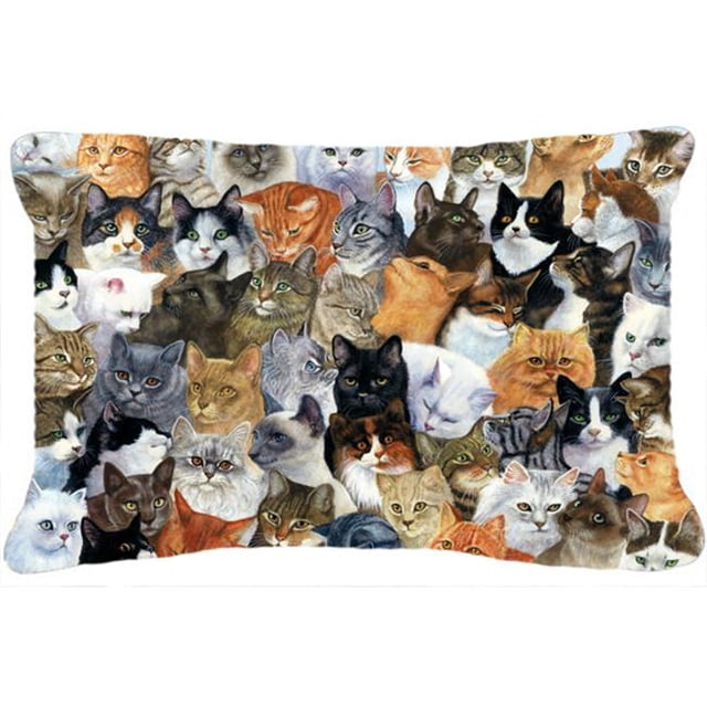 Cats Galore Fabric Decorative Pillow