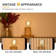 thumbnail image 3 of SHIQI-12V LED Light Bulbs - Soft Warm White 2700K 2W (Only for 12 Volt DC/AC)- 25W Equivalent Low Voltage E12 Candelabra Base Small Globe Bulb for RV, Camper - 6 Pack, 3 of 4