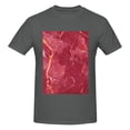 thumbnail image 4 of Bingfone Abstract Red Marble Men'S Loose Fit Short-Sleeve Pocket T-Shirt, 4 of 7