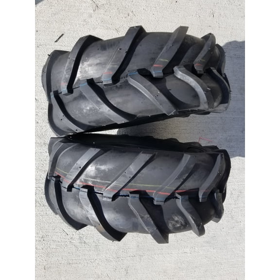 PAIR 16x6.50-8 4P Deestone D407 Lug AG Tires 4 Ply 16x6.5-8