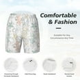 thumbnail image 5 of Balery Sea Animals Mens Swim Trunks Swim Shorts for Men Quick Dry Inseam Beach Shorts with Compression Liner Pocket-Large, 5 of 9