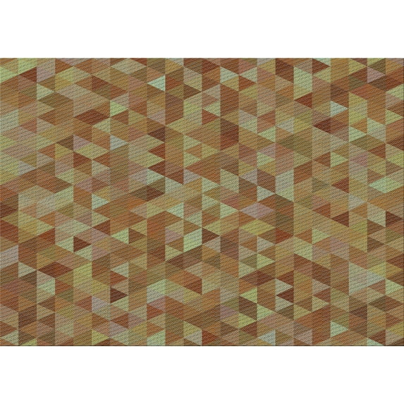 Ahgly Company Machine Washable Indoor Rectangle Transitional Mahogany Brown Area Rugs, 5' x 7'