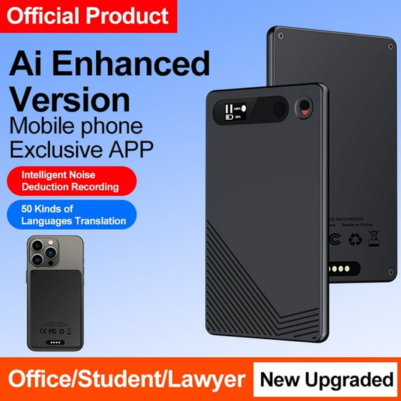 E EYAFA AI Smart Recorder Note Voice Recorder Transcribe & Summarize with 32GB Memory for Lectures/Meetings/Calls