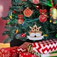 thumbnail image 3 of GUOOL Personalized Reindeer Family Christmas Tree Decorations 2021-cute Fawn Sparkling 2 Head, 3 of 9