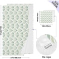thumbnail image 2 of Coolnut Leaf Print Bath Towels with 1 Washcloth, 27"x54" + 12"x12"100% Cotton Bathroom Towels Set, Ultra Absorbent and Super Soft Bath Towel for Hotel, Home, 2 of 6