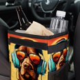 thumbnail image 6 of Dog Retro Foldable, with Lid, Leak-Proof, Hanging Storage Bag Car Trash Can - Car Garbage Can - Trash Can for Car, 6 of 6