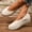 Beige, variant on YOUYEDIAN Loafers for Women Fashion Platform Wedge Heel Comfy Versatile Round Toe Slip On Shoes Casual Breathable Walking Shoes