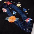 thumbnail image 5 of Popshion Toddler Boys Pajamas 100% Cotton Space Planet Long Sleeve Kids 2 Piece Clothes Sleepwear 7T/6756, 5 of 7