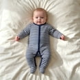 thumbnail image 5 of JUMEYU Newborn Romper Baby Girl Girl Knit Long Sleeve Romper Round Neckline Cozy Fall Spring Snap Button Romper 0 3 6 9 12 18 Months (Black,0-3 Months), 5 of 5