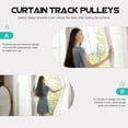 Curtain Track Pulley Sliding Hanging Room Dividers Rod Slider 24 Pcs