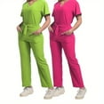 thumbnail image 2 of Isolation Gown Work Clothes Suit Nursing Oral Work Uniform Work Clothes Pants and Clothes Pure Colour, 2 of 7