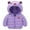 Purple, variant on Toddler Boys Girls Jacket Down Windproof Warm Winter Cartoon Hooded Coats 1-5 Years