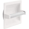 thumbnail image 4 of Jierger 2Pcs White Toilet Paper Holder, Retractable Plastic Tissue Roller Dispenser, SpaceSaving Bathroom Organizer, Easy To Install Toilet Tissue Holder, Durable Bathroom Tissue Storage Accessory, 4 of 9