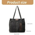thumbnail image 3 of Contemporary Shoulder Bag Jeans Handbag Large Capacity Shopping Bag Delicate Handbags For Work School And Travel, 3 of 9