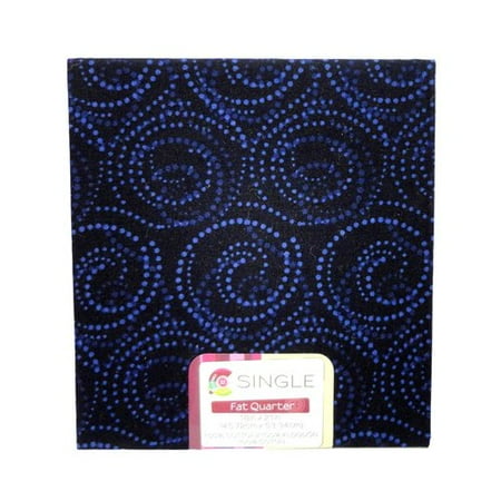 Creative Cuts 18" x 21" Fat Quarter Pre-Cut Tonal Navy Fabric, 1 Each