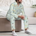 thumbnail image 6 of Bingfone Men's Pajama Set 2 Piece Loungewear PJs, Long Sleeve with Pajama Pants-Different Breeds of Dogs, 6 of 7