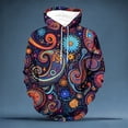thumbnail image 2 of Men's Hooded Sweatshirt Cozy Comfort Fit Pullover for Everyday Casual Outdoor Wear with Front Pouch and Adjustable Drawstring, 2 of 3