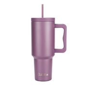Cubitt Insulated Stainless Steel 40 oz Tumbler with Handle and Straw Lid, Cupholder Friendly