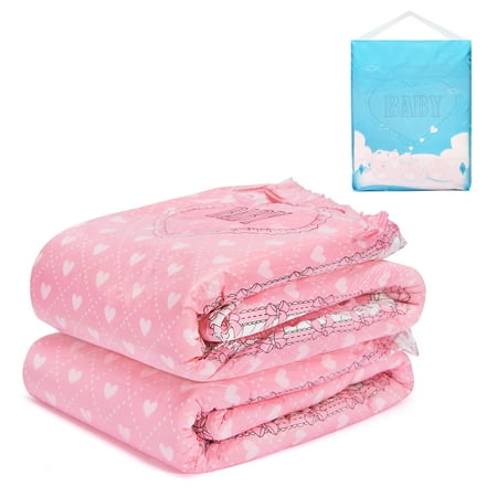 Littleforbig Blushing Baby Adult Diaper 2 Pieces Sample Pack (Large 36"-46")