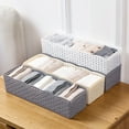 thumbnail image 4 of D-GROEE Underwear Drawer Organizer 5 Grids Closet Clothes Dividers Plastic Dresser Compartments Storage Box Set Fit for Socks Underpants Panties and Ties Organization, 4 of 7