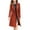 Brick Red, variant on Women Elegant Notched Collar Double Wool Blend Over Coat Maternity Winter Coat Midi Length Winter Coats plus Size Women Fashion Hooded Trench Coat Women Trench Coats Long Thigh Length Winter Jacket 3x