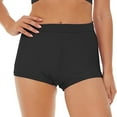 thumbnail image 4 of Xysaqa Women's Swim Shorts Stretch High Waisted Bathing Suit Women Boy Shorts Swimming Bottoms Swimsuit Bikini Swimwear Beach Board Shorts XS-2X, 4 of 4