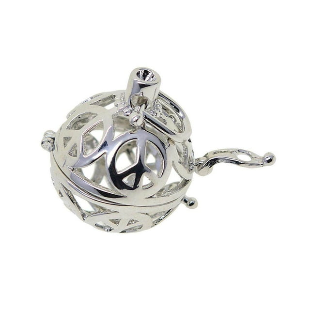 Beads Cage Charms Locket Pendant Settings Essential Oil Scent Diffuser for DIY Necklace Peace