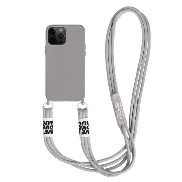 Funda de teléfono suave y sólida con cordón cruzado para iPhone 13 MiNi 12 11 Pro Max 14 Pro XS XR X 8 7 Plus SE3, funda de silicona con correa de Corea Tan Jianjun unisex