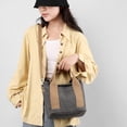 thumbnail image 4 of LHSHID Handbag for Women Small Multi-Pockets, Canvas Mini Tote Shoulder Bags with Zipper, Satchel Hobo Bag for Travel Work, 4 of 8