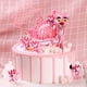 thumbnail image 2 of [Envío Rápido] Carro De La Compra Pantera Rosa Juego De Adornos De Pastel Microscópicos Fiesta De Cumpleaños Cake Topper, 2 of 4