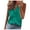 Green, variant on nsendm Sleeveless Ruffle Solid Dressy Top V-Neck Women's Casual Summer Print T-Shirt Women's Blouse Button down Dress Women Shirt White Large