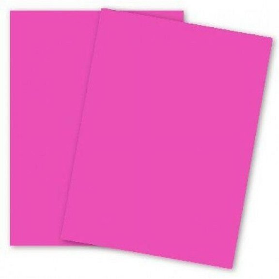 Britehue Ultra Fuchsia Card Stock - 11 X 17 in 65 Lb Cover 50 Per Package