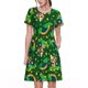 thumbnail image 1 of Balery Cat St Patrick's day Vestidos sueltos de manga corta para mujer, vestidos de verano 2025, vestidos casuales de corte A con vuelo., 1 of 6